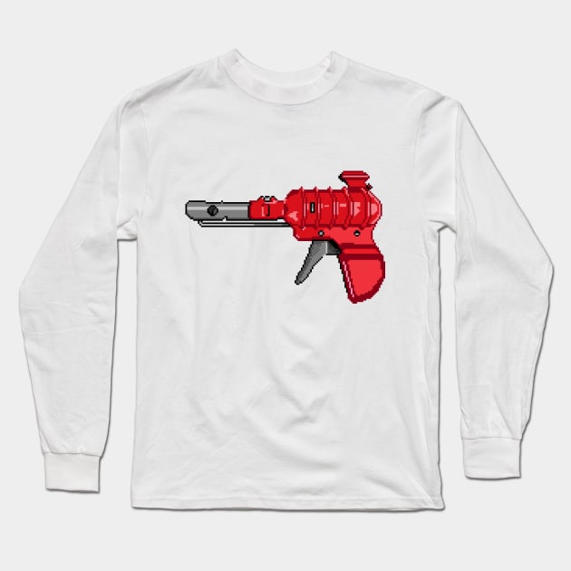 Atomic Ray Gun Long Sleeve T-Shirt by Vampireslug